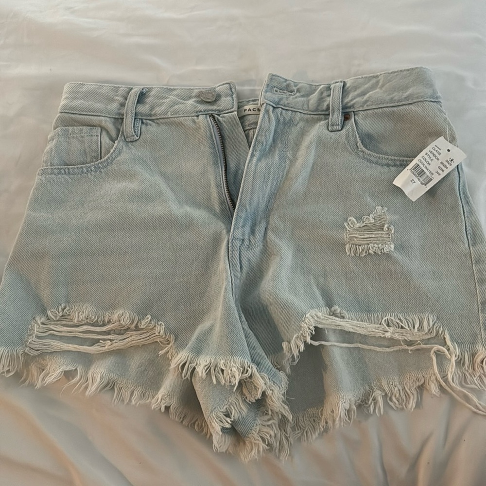 High rise festival denim shorts 27